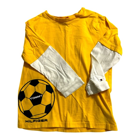 Bundle of (3) Boys Long Sleeve Shirts (adidas, Tommy Hilfiger, Carter’s) Size 5 - Picture 3 of 8